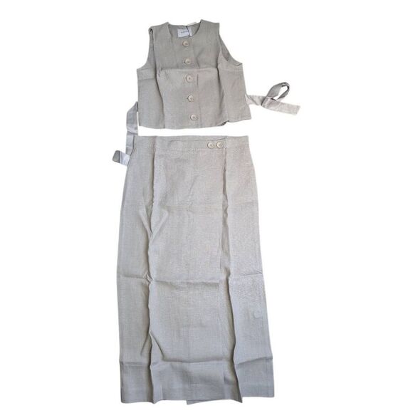 Sleeper Lili linen maxi skirt grey size XL - Picture 6 of 6